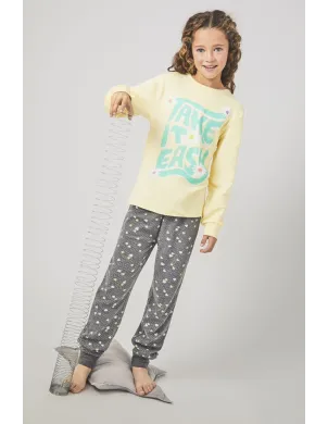 Pijama Niña M/L Interlock Take It Easy