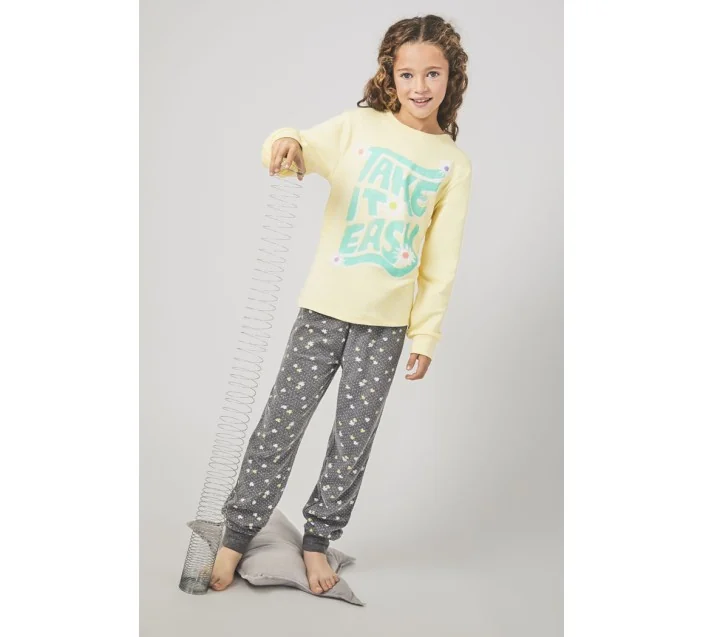 Pijama Niña M/L Interlock Take It Easy