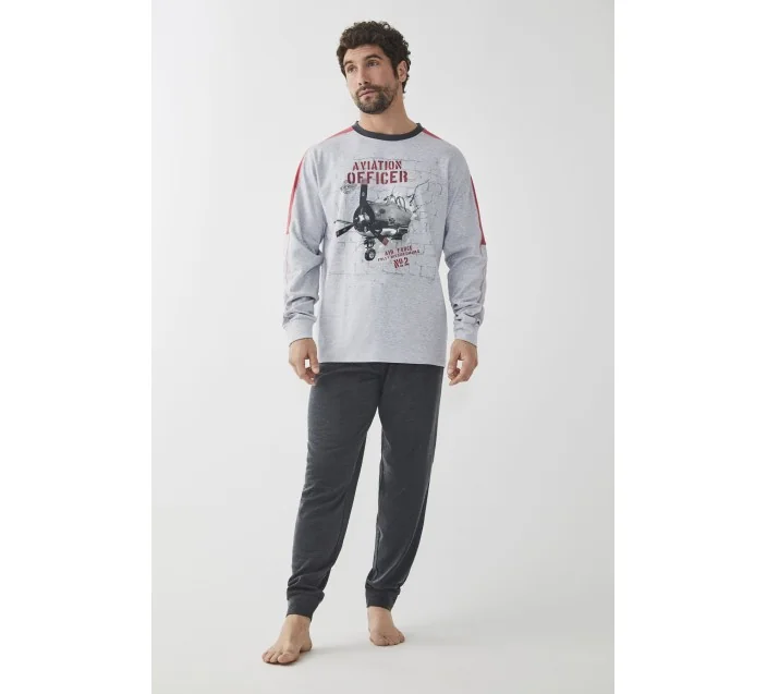 Pijama Cro M/L Interlock Perc Aviation