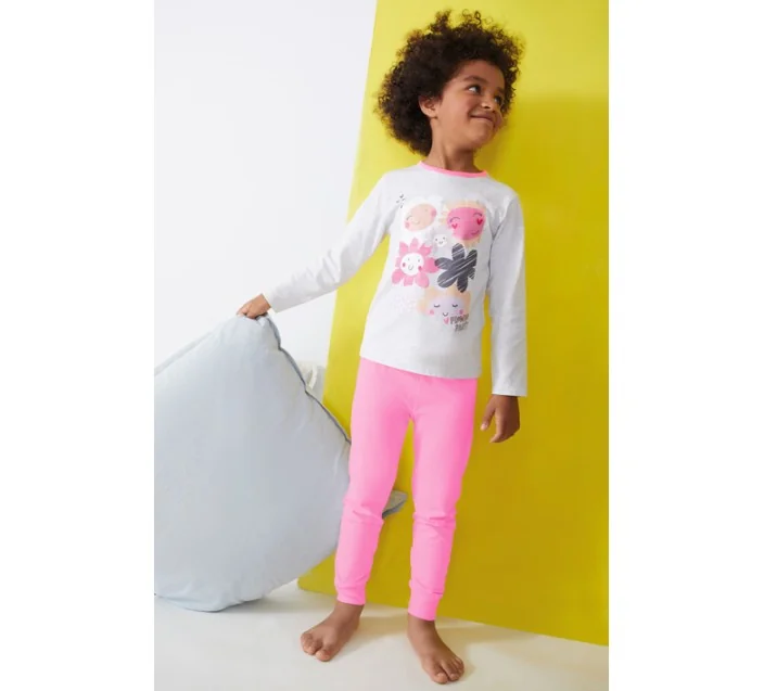 Pijama Niña M/L P/L Flowers