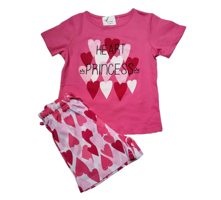 Pijama Infantil Niña M/C Heart Princess