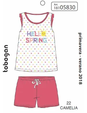 Pijama Infantil Niña S/M Hello Spring