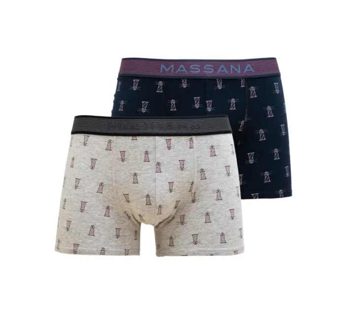 Pack 2 Boxers Estampado "Faros"