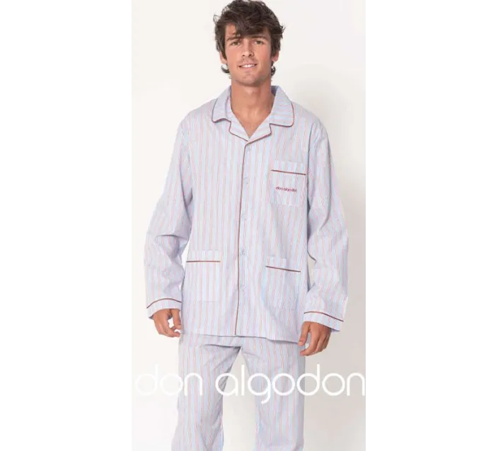 Pijama M/L Popelín Hombre