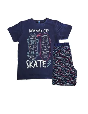 Pijama Niño M/Corta Nyc Skate