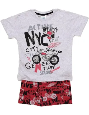 Pijama Niño M/C P/C Active Nyc