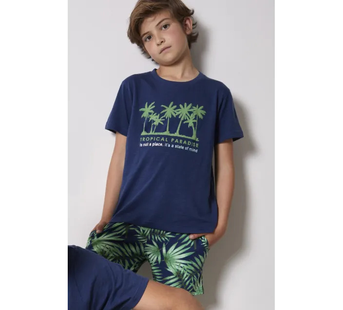 Pijama Niño M/C Tropic