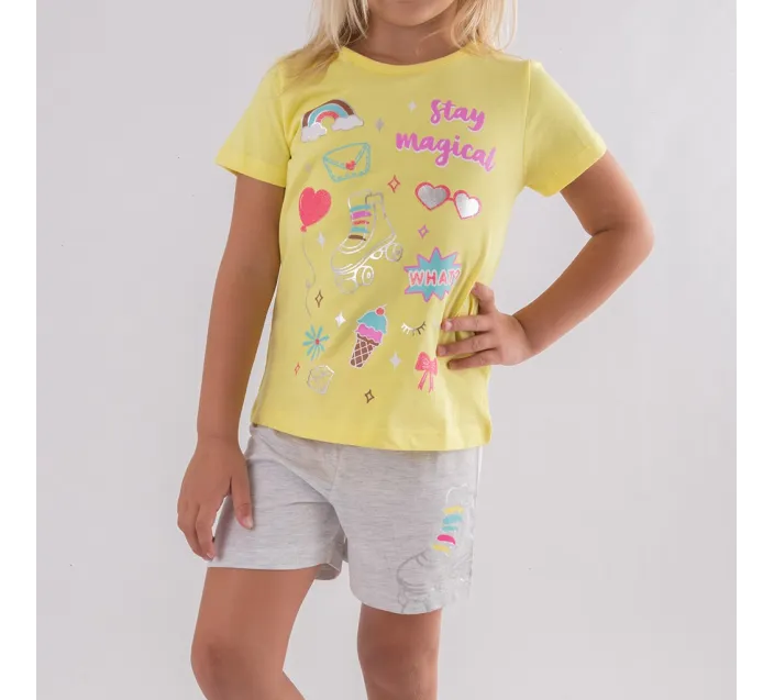 Pijama Inf Niña M/C P/C Patines