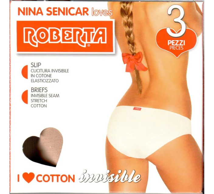 Pack 3 Bikini Sra Invisible Roberta