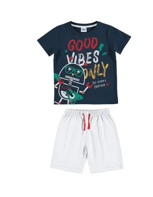 Pijama Niño M/C P/C Good Vibes