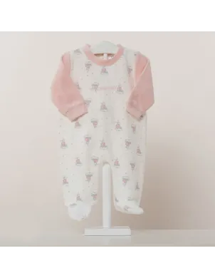 Pelele Bebe Terciopelo M/L Niña