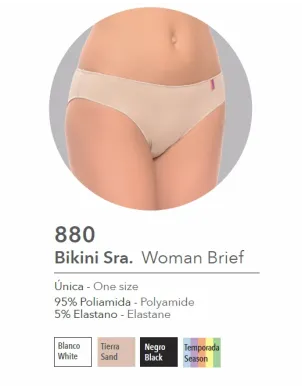 Pack 2 Bikinis Alto Sra Liso Poliamida