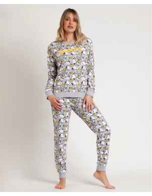 Pijama Sra M/L Admas Snoopy Peanuts