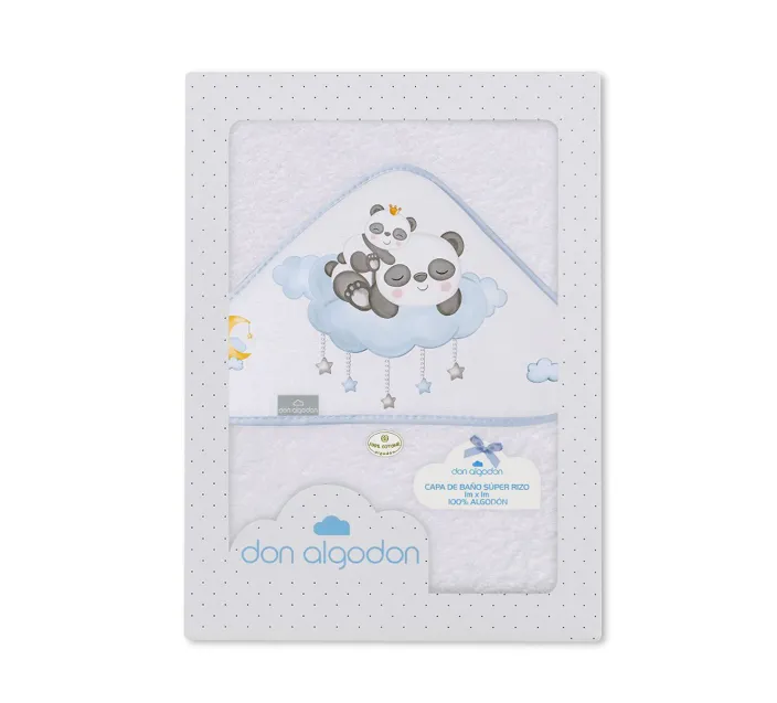 Capa De Baño Don Algodon Panda Nube