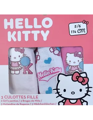 Pack 3 Bragas Hello Kitty