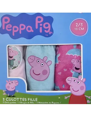 Pack 3 Braguitas Pepa Pig