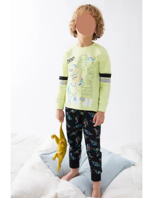 Pijama Infant M/L Niño Interlock Rrr Verde