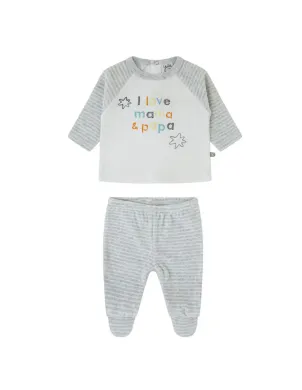 Conjunto Polaina Tundo I Love Mama&Papa