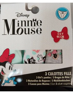 Pack 3 Braguitas Minnie