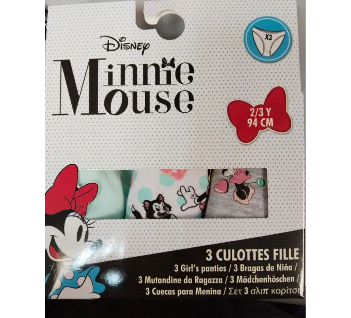 Pack 3 Braguitas Minnie