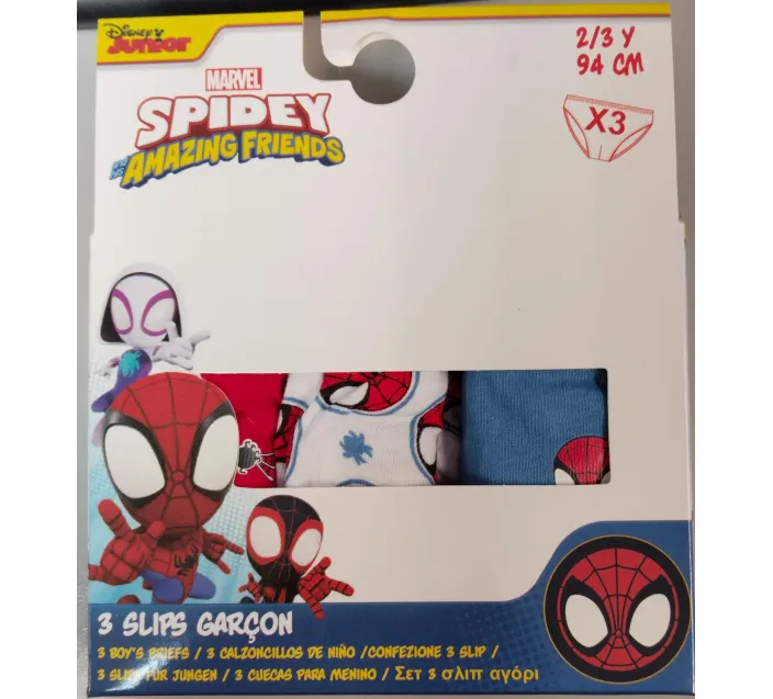 Pack 3 Slips Spidey