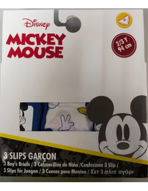 Pack 3 Slips Mickey