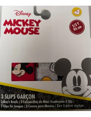 Pack 3 Slips Mickey