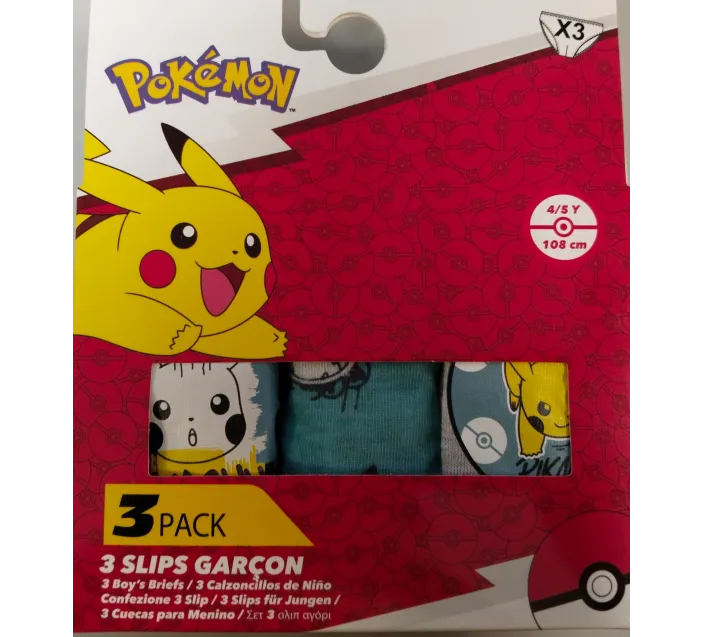 Pack 3 Slips Pokemon