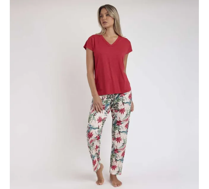 Pijama Sra M/C P/Largo Tropical Spirit