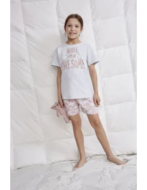 Pijama Niña M/C P/C Wake Up Girl